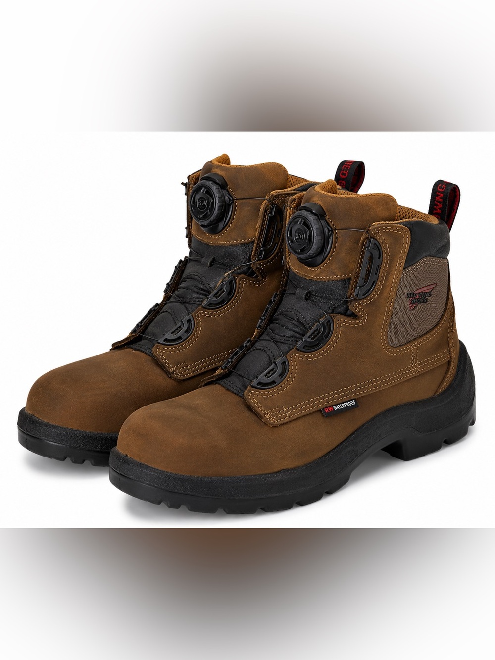New Red Wing 1216 BOA Waterproof Leather Work Boot Men’s Size 8 D EH Safety Boot